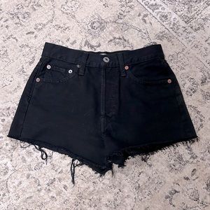 Levi’s RE/DONE jean shorts black size 25